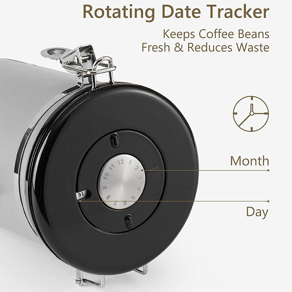 Coffee Storage Canister 16oz - Coast Roast Organic Coffee