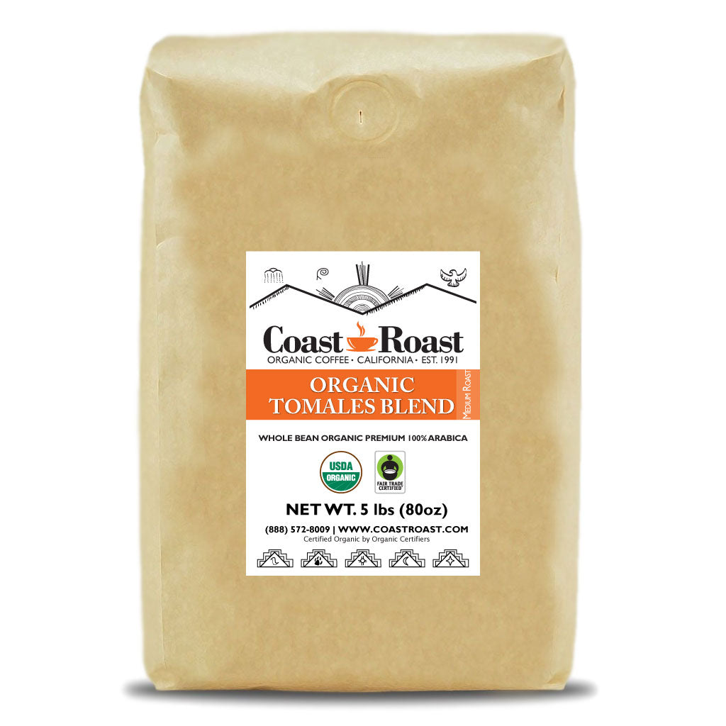 Organic Tomales Blend Whole Bean Coffee - Coast Roast Organic Coffee